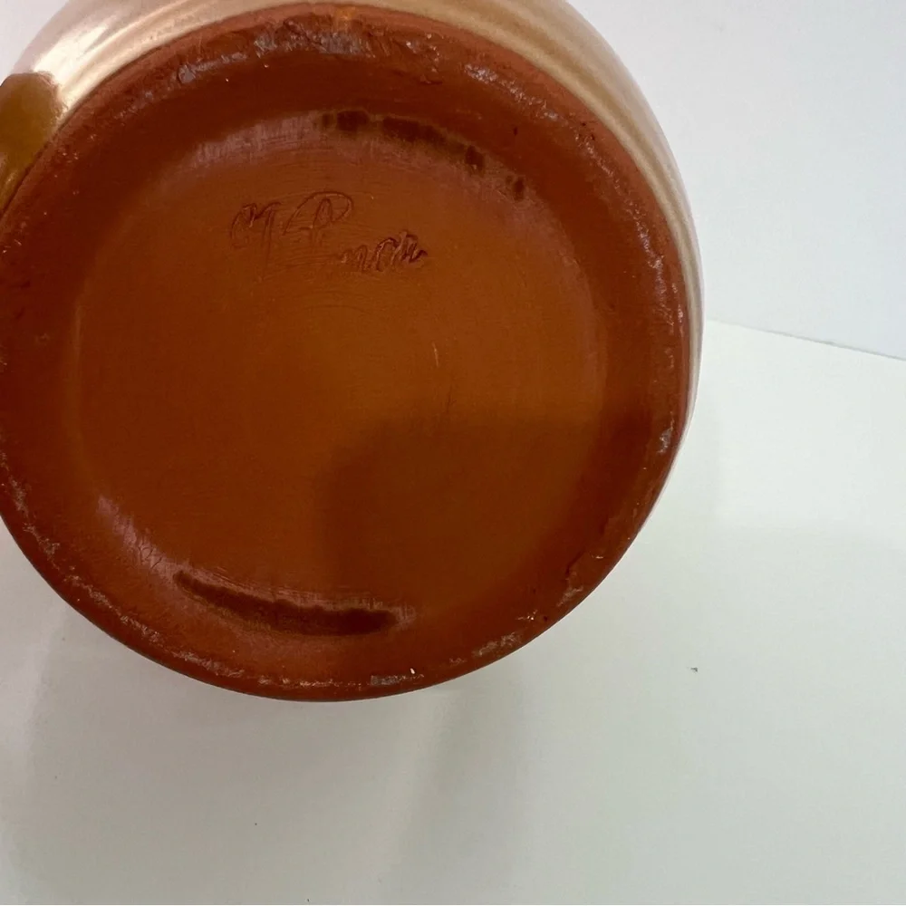 Handmade tan pottery